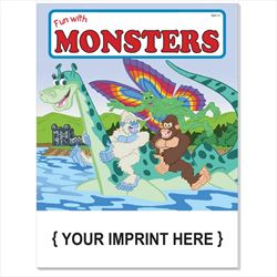 SC0569 Fun with Monsters Coloring and Activity Book With Custom Imprint